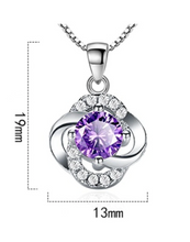 Load image into Gallery viewer, Four-leaf clover flower necklace