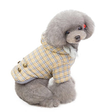 Load image into Gallery viewer, Winter dog cloth with fur hoodie