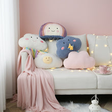 Load image into Gallery viewer, Clouds, rainbow, and lightning plush