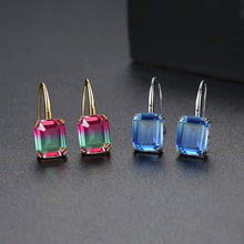 Load image into Gallery viewer, Exquisite square drop earrings