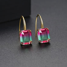 Load image into Gallery viewer, Exquisite square drop earrings
