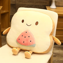Load image into Gallery viewer, Toast plush with a blanket