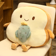 Load image into Gallery viewer, Toast plush with a blanket