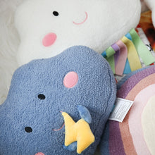 Load image into Gallery viewer, Clouds, rainbow, and lightning plush