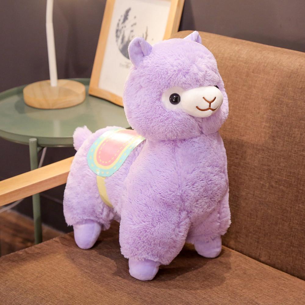 Cute saddled alpaca plush