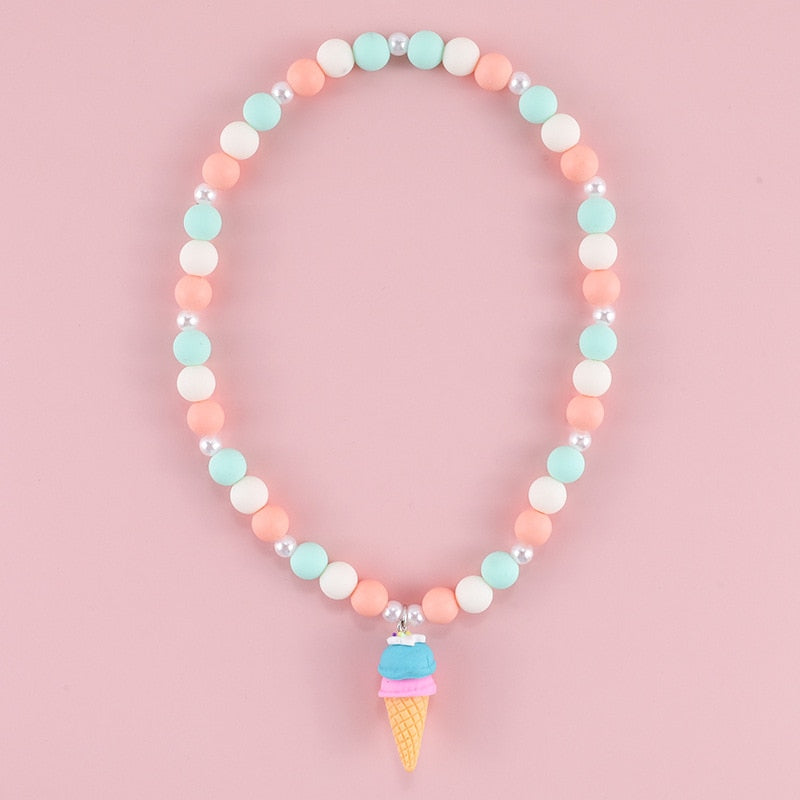 Cute ice cream pendant