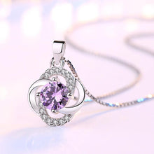 Load image into Gallery viewer, Four-leaf clover flower necklace
