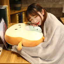 Load image into Gallery viewer, Toast plush with a blanket
